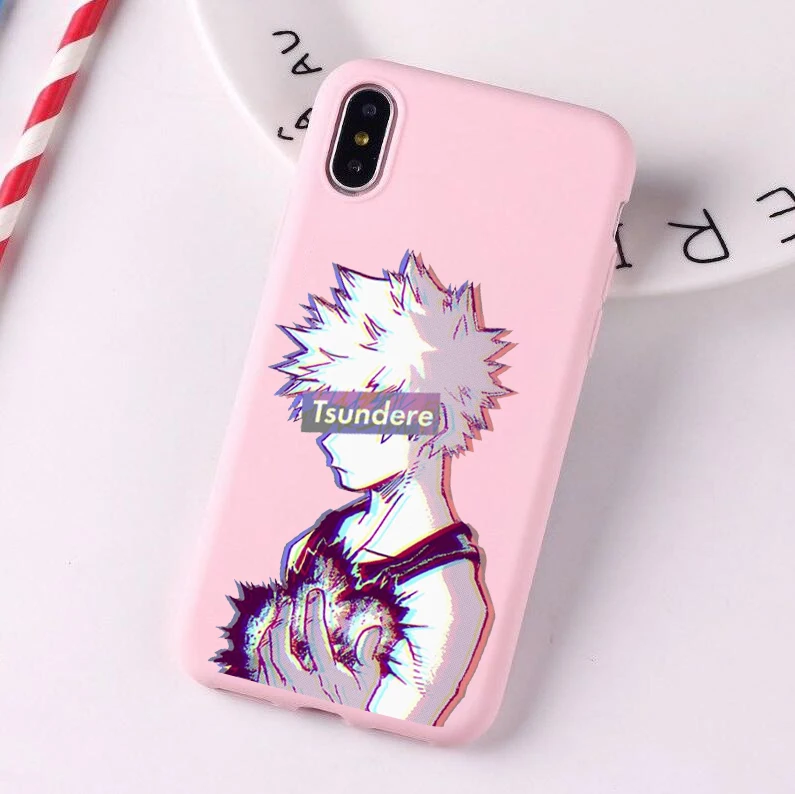 Аниме Мой герой Boku no Hero Academy в розовом мягком карамельных чехлах для телефона huawei p30 pro p30 lite p20 pro p10 mate 20 p10 lite h8x
