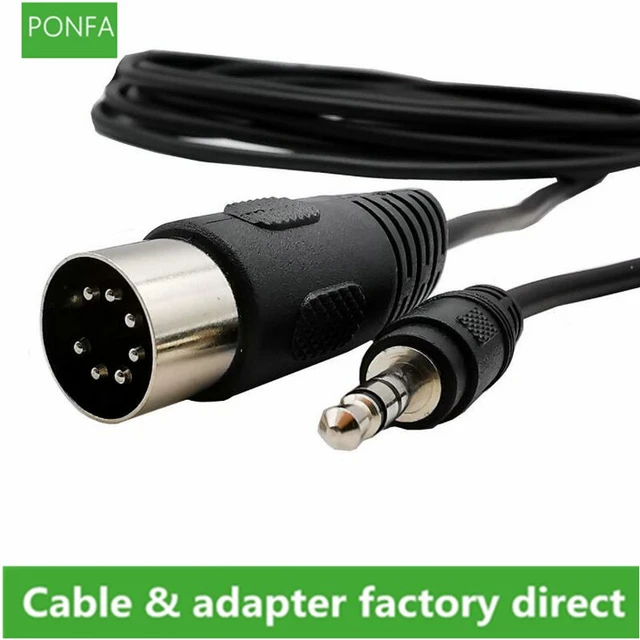 3.5mm Stereo Jack Audio Cable Din 7 Pin MIDI Male Plug High Quality for TV  computer phone - AliExpress