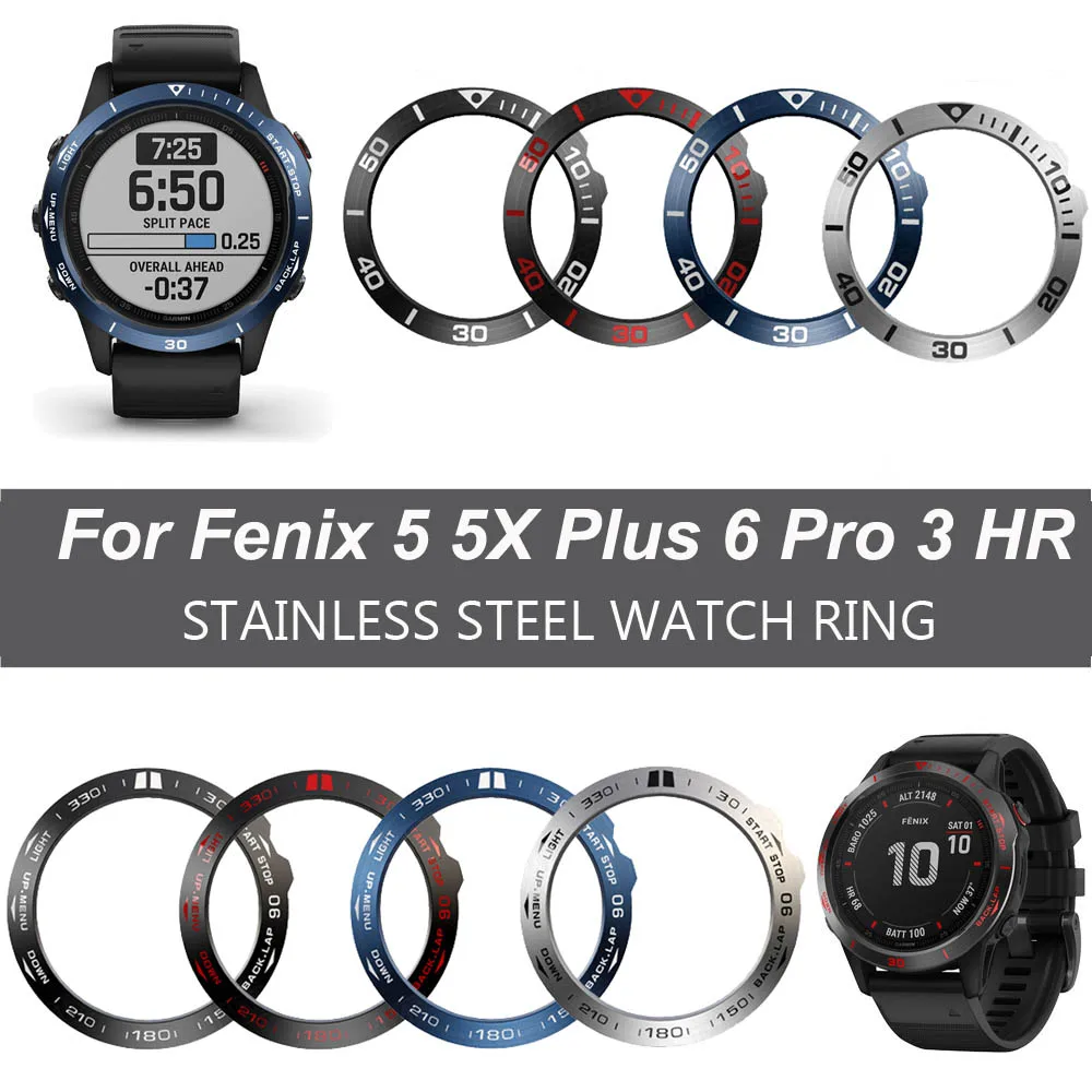 Защитный чехол с кольцом Безель для Garmin Fenix 5 5X Plus 6 pro сапфир умный Браслет