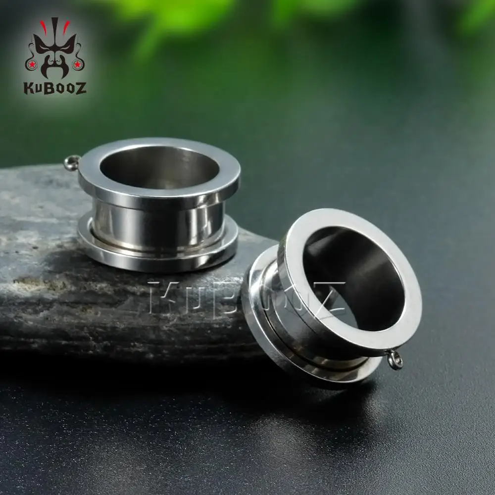 Kubooz Новая Мода пирсинг в уши, туннели расширители для ушей хирургические из нержавеющей стали классические Лиги многоцветные продавать по паре