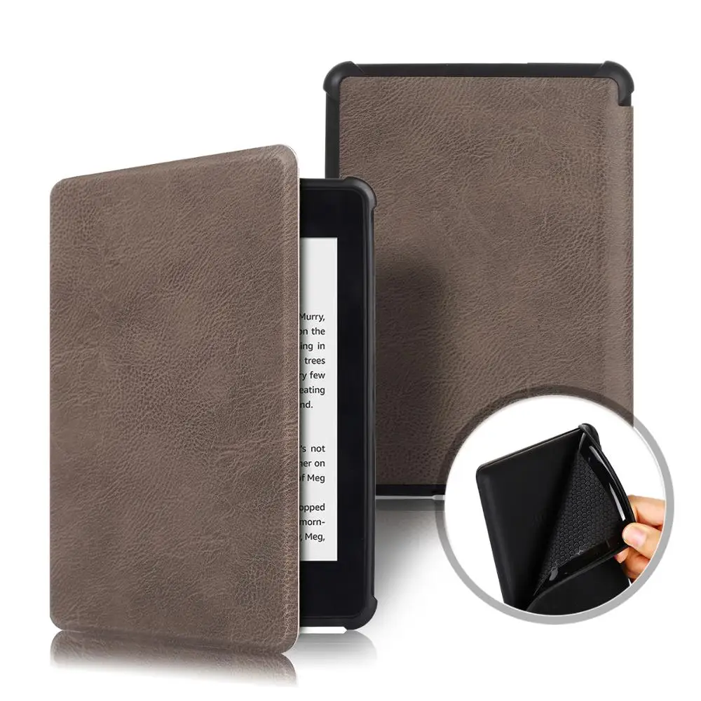 Gligle UP-Grade кожаный чехол для Amazon kindle paperwhite 4 2018 TPU мягкая задняя крышка + экранная