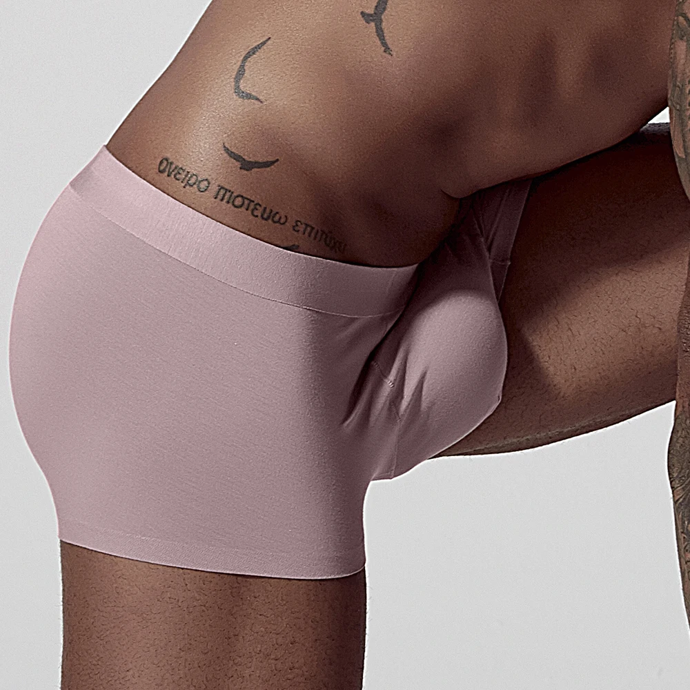 ADANNU Брендовое Мужское нижнее белье Мужчины Боксеры Модальные cueca tanga дышащие мужские трусы мужские Трусы Соблазнительные мужские трусы-боксеры calzoncillo - Цвет: AD308-pink