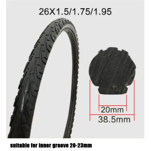 1 шт. 26X1 95 (1 50) подходит для 26*1 95/26*2 125/26*1 50 шин с фиксированной инфляцией твердые
