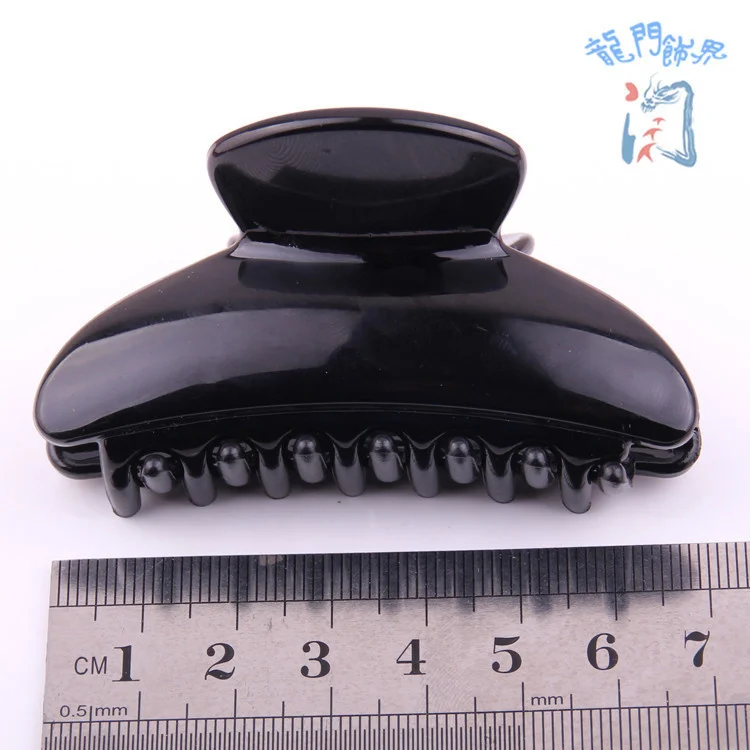 2 Pieces/lot Diy Plastic Hair Clamps Accessories Big Size Hair Claws Shining Black Grasp Clips Shower Clips for Women on Sales ladies headband