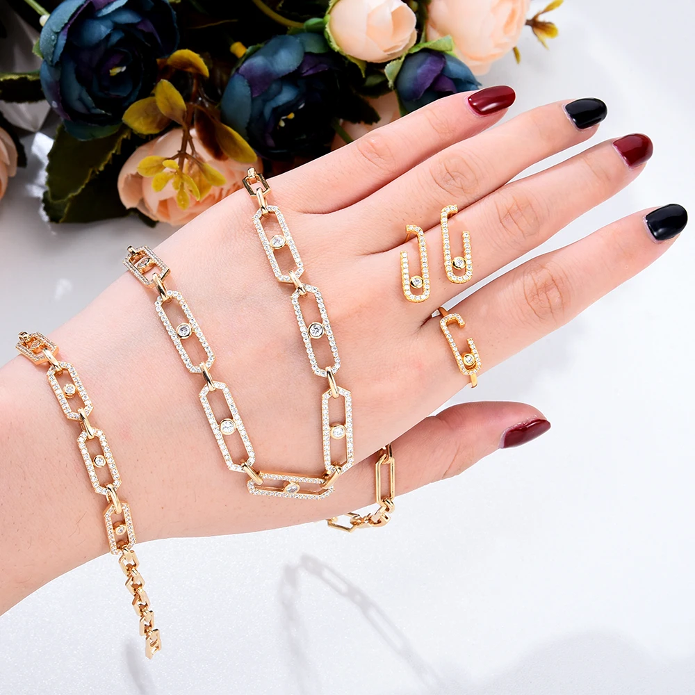 Siscathy Korean Fashion Gold Color Metal Chains Cuff Bracelet Bangle Jewelry For Women Female Accessories On Hand Jewelry Gifts