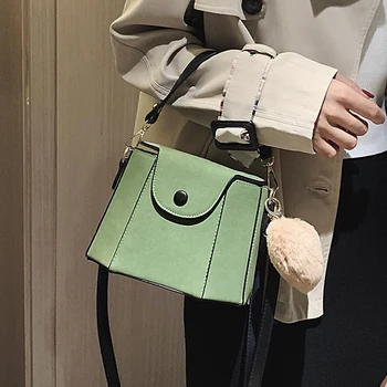 

Vintage Fashion Tote Bucket Bag 2019 New High Quality Matte PU Leather Women's Designer Handbag Travel Shoulder Messenger Bag