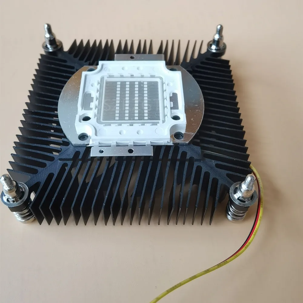 20W 30W 50W 100W High Power Led Heatsink With Fan Aluminium Cooling For 20W 30W 50W 100W 12V