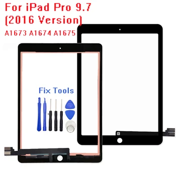 

Tested Digitizer Touch Screen Outer Panel For iPad Pro 9.7 (2016 Version) A1673 A1674 A1675 Glass Lens Replacement