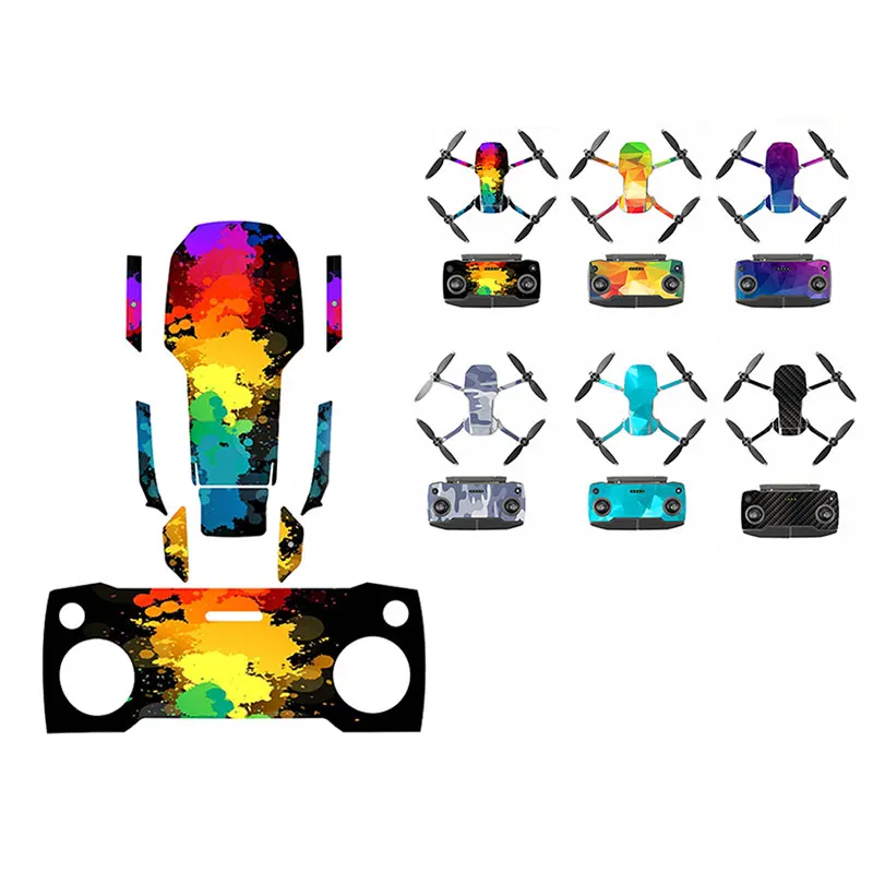 Super Sale FOH 6 Pcs Set Protective Film PVC Stickers Mavic Mini Waterproof Scratch-proof Decals for DJI Mavic Mini Full Cover Skin Accessories 