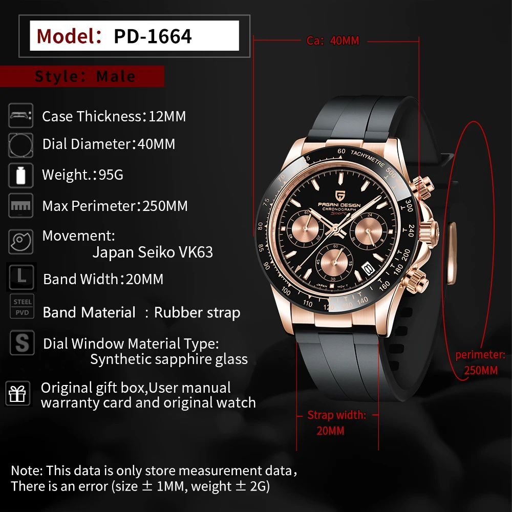 2021 PAGANI DESIGN Men's Quartz Wristeatch Luxury Brand Fashion Fashion Sports Military Rubber Auto Time Clock Relogio Masculino