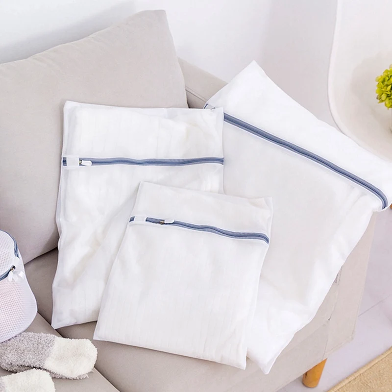 

Mesh Laundry Bags for Washing Machine Travel Clothes Storage Net Zip Bag for Wash Bra Stocking and Underwear