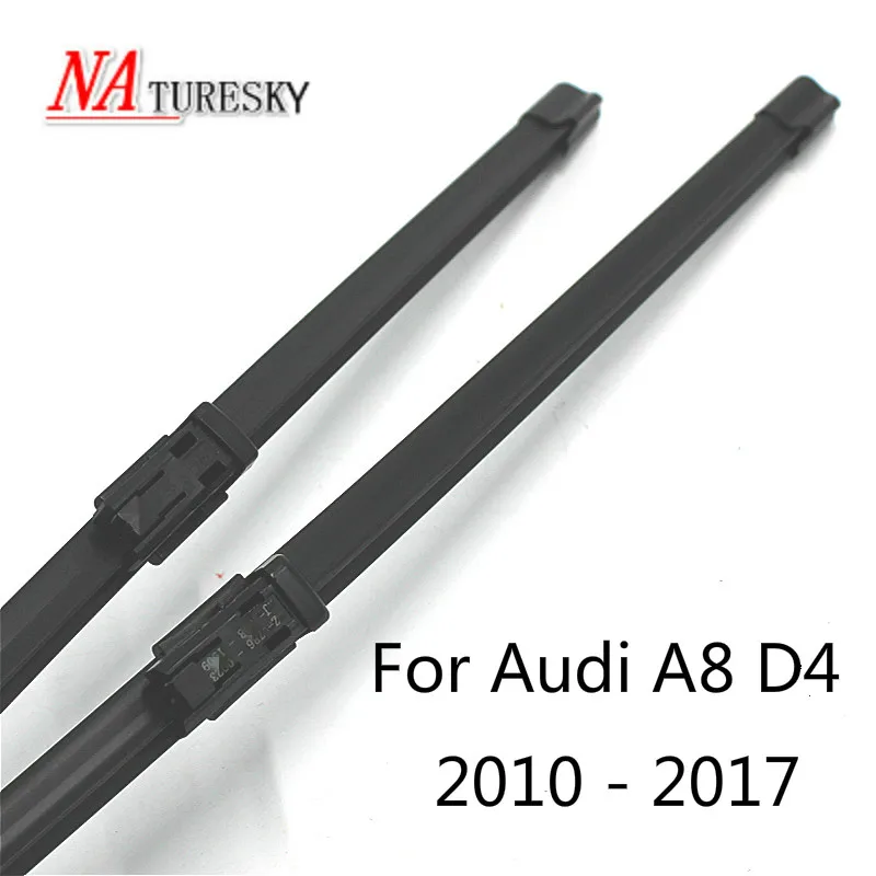 Щетки стеклоочистителя NATURESKY для Audi A8 D2/D3/D4, подходят для крючков/ползунков/нажимных кнопок от 1994 до - Цвет: 2010 - 2017 ( D4 )