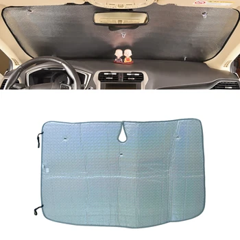 

beler Front Windshield Window UV Block Heat Shield Sun Shade Foldable Fit For Honda Civic MK VIII 2006 2007 2008 2009 2010 2011