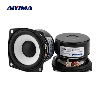

AIYIMA 2Pcs 2.5 Inch Fever Full Range Hifi Speaker Column 15W DIY Sound Amplifier Speaker Driver Home Theater Music Loudspeaker