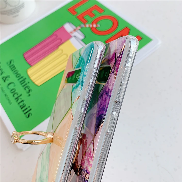 HXM чехол для samsung Galaxy S10e S10 Plus S9 S8+ задняя крышка на розовом покрытии мраморный Мягкий ТПУ силиконовый чехол для телефона