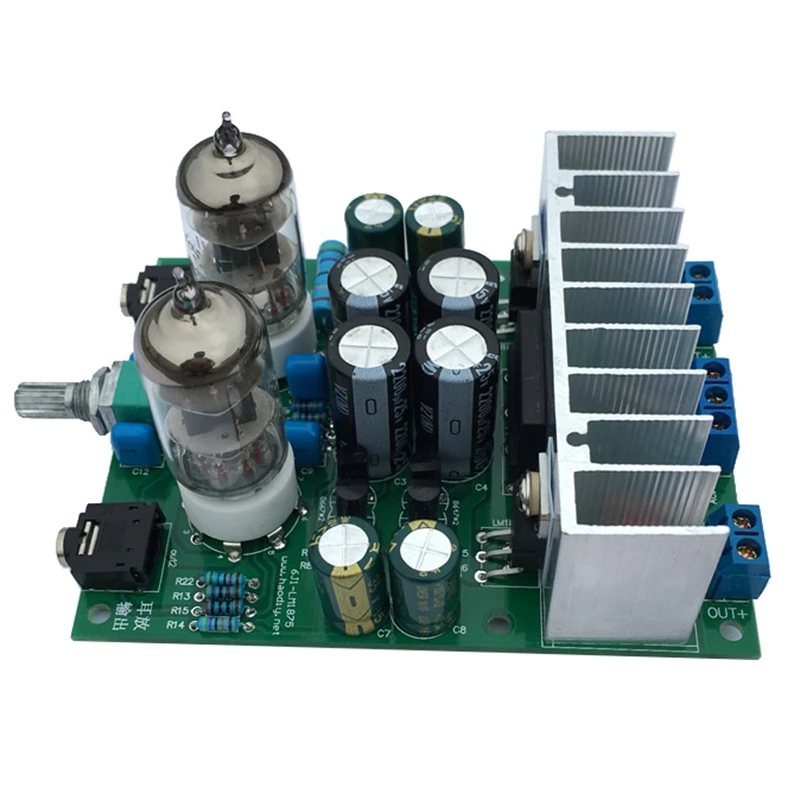 Hot HIFI 6J1 Tube Amplifier Headphones Amplifiers LM1875T Power Amplifier Board 30W Preamp Bile Buffer Diy Kits voice amplifier