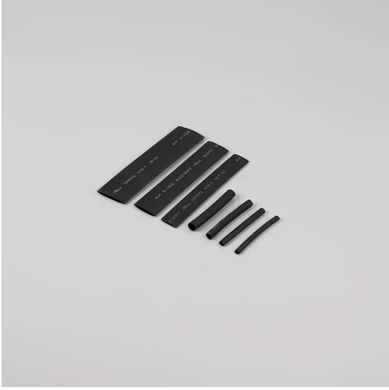 Heat shrink sleeving tube assortment kit electrical connection electrical wire wrap cable waterproof shrinkage 2:1 127 Pcs heat shrink tubing
