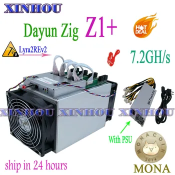 

Used Dayun Zig Z1+ 7.2GH/s Lyra2REv2 Miner Asic with PSU ABS ORE XVG STAK MONA mining better than Innosilicon A9 T3 m3 Z9 S9 S17