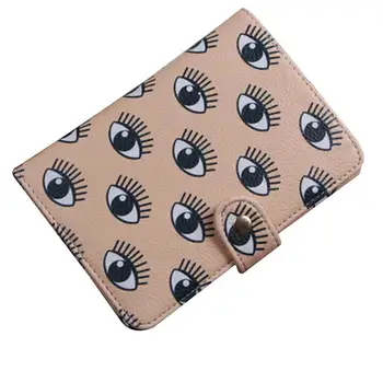

Travel PU Card Holder Protector Cover Wallet Eye Map Mini Women Clutch
