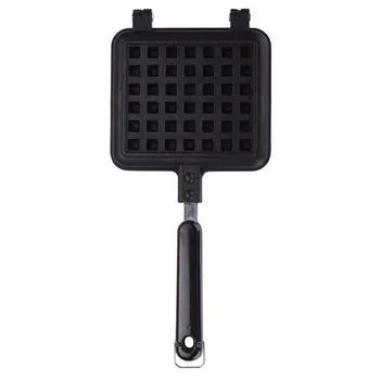 

Waffle Maker Non-stick Checkered Waffle Mould Bakeware Tray With Handle for Stovetop
