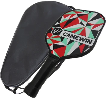 CAMEWIN Pickleball Paddle Теннисная ракетка из стекловолокна Beat Racquet Honeycomb Beat с ракеткой сумка для переноски одной группы спорта на открытом воздухе - Цвет: Geometric color