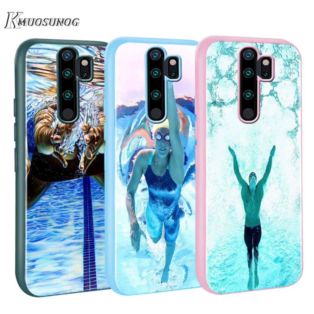 

for Xiaomi Redmi Note 8T 8 7 6 Pro Baseus Candy Color Cover Michael Phelps Swimming for Redmi Note 5 Pro 5A 4 4X Case