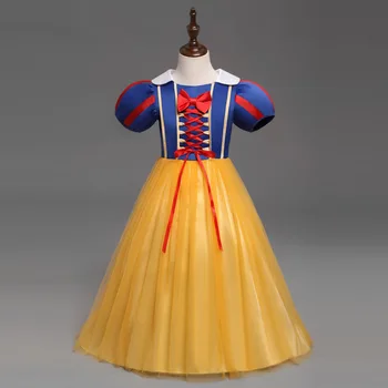 

Toddler Kids Anime Snow White Princess Dresses Girls Halloween Carnival Fantastic Princess Costumes Cosplay Children Uniform