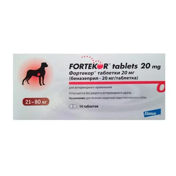 

FORTEKOR FORTEKOR 20 mg tablets for dogs for the treatment of heart failure (y. 14 tablets) Elanco
