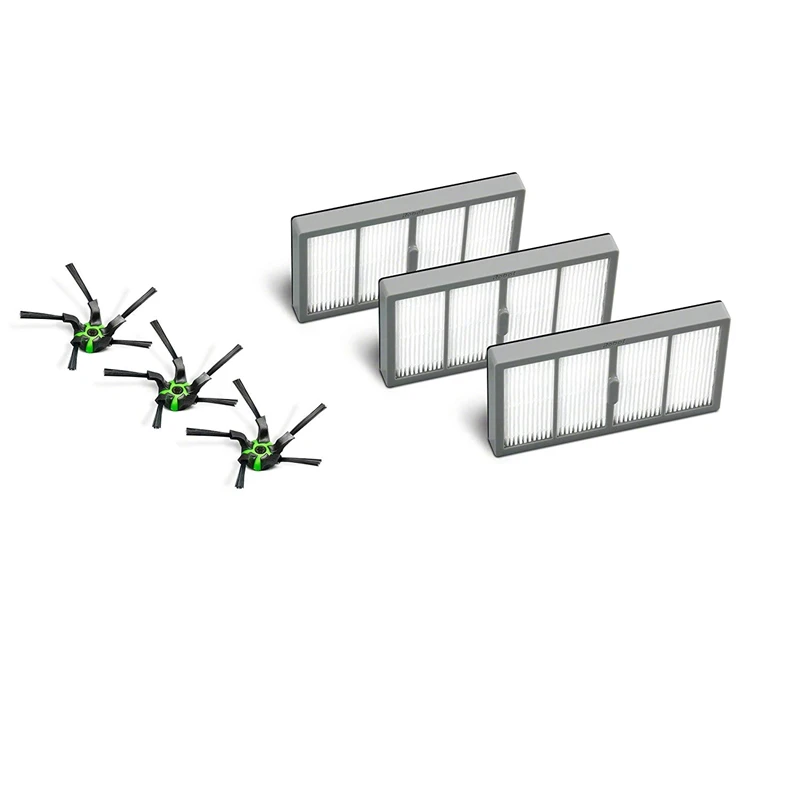 4 Side Brush + 3 Filter Suitable for IROBOT ROOMBA S9 S9+ Sweeping Robot Vacuum Cleaner Accessories