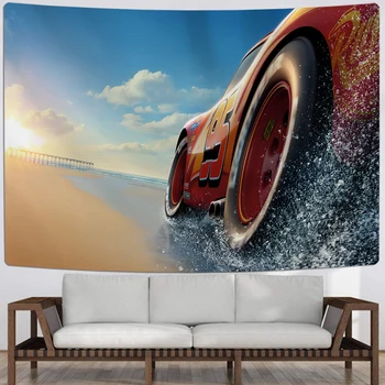 

Racing Car Tapestry Wall Hanging Sports Car Colorful Wall Tapestry Home Living Room Wall Carpets Dorm Decor 3D Print Tapestry