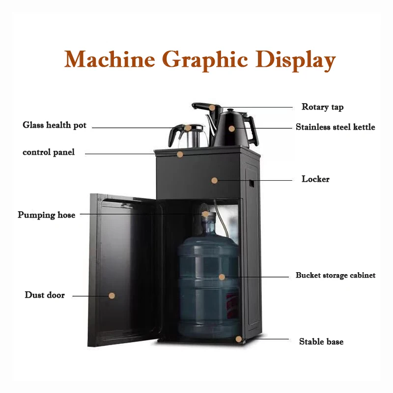 Warm Type Multi-function Vertical Water Dispenser Straight Drink Machine Household Electric Kettle Is Hot Rose Gold Champagne Warm Type Multi-function Vertical Water Dispenser Straight Drink Machine Household Electric Kettle Is Hot Rose Gold Champagne
