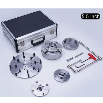 

Household 5.5 Inch Wood Lathe Chuck Self-centering Woodworking Wooden Rotary Lathe Chuck Aluminum Alloy Woodworking Chuck Set