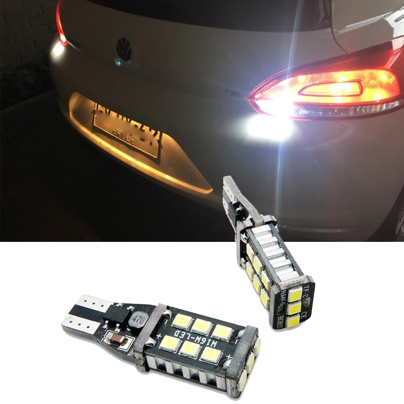2x T15 W16W светодиодный светильник для автомобиля без ошибок Canbus VW Volkswagen Passat B7 Golf 4 5 7 6