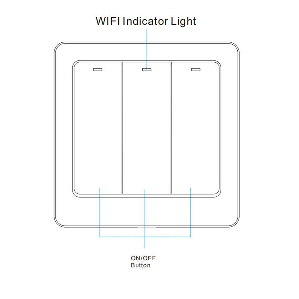 Wi-Fi, умный светильник кнопочный переключатель приложение Smart Life/приложение Tuya дистанционного Управление работает с Amazon Alexa Google Home для голосового Управление 1/2/3