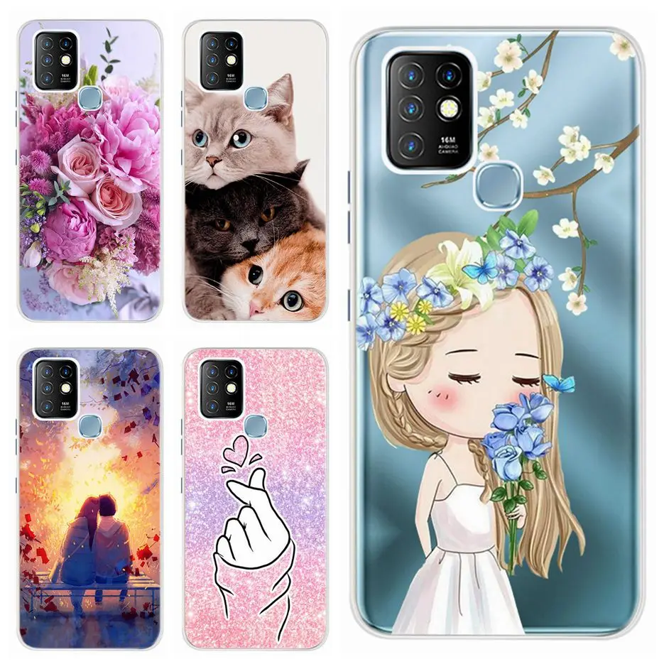 Soft Silicone Phone Back Cover for Infinix Hot 10 Series