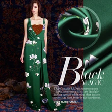 118 см шелк стрейч метр атласной ткани 19 мм цифровой струйный шелк ткань для платья спандекс натуральный шелк ткань ткань