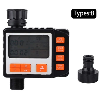 

Backyard Farm Lawn Sprinkler LCD Display Drip Irrigation Watering System Timer Programmable Outdoor Garden Automatic Controller