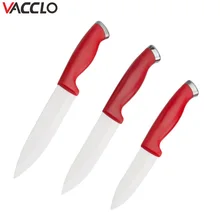 Vacclo 6 дюймов Керамический нож с красной ручкой керамический нож для очистки овощей Кухонные ножи аксессуары бытовой нож для очистки фруктов кухонные инструменты