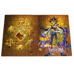 Yugioh – Album porte cartes, livre de dessin animé Yu Gi Oh, collection de cartes de jeu, carnet de notes, classeur chargé, jouets pour enfants, 160 pièces 