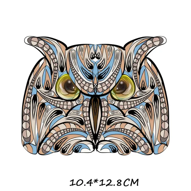 ZOTOONE Cartoon animal patch paste heat transfer vinyl owl elephant butterfly costume DIY micro chapter hot press patch sticker 1226