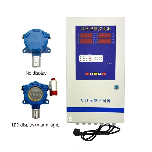 

Four channels gas alarm controller system gas control panel