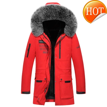 Kaufen Pelzmantel Echt MĂ€nner NatĂŒrliche Fuchs Pelz Kragen Kaninchen Fell Liner Parka Jacke MĂ€nner Casual Warme Parkas Plus GröĂe 5XL Jacke XZ18D13 YY662