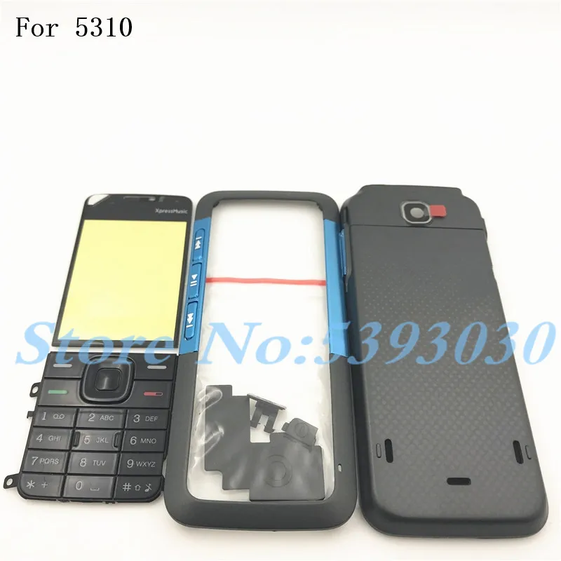 Для Nokia 5310 Полный Мобильный телефон Корпус чехол+ английская клавиатура+ логотип