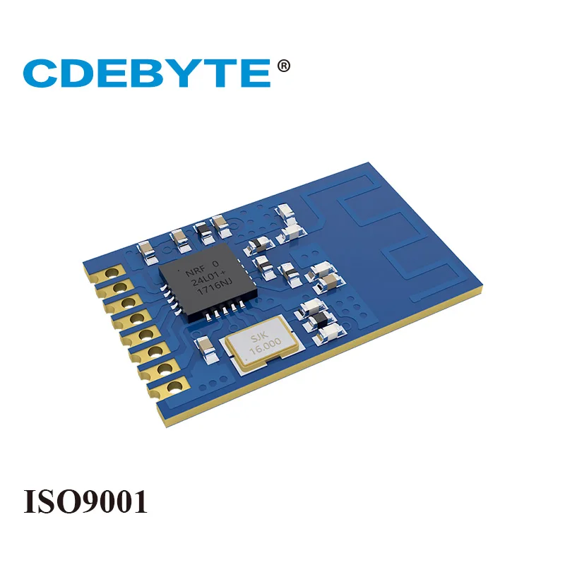 Ebyte E01-ML01S nRF24L01P 0dBm 2,4 ГГц SPI nRF24L01+ печатная антенна с отверстием для штампов маленький размер IoT беспроводной модуль приемопередатчика