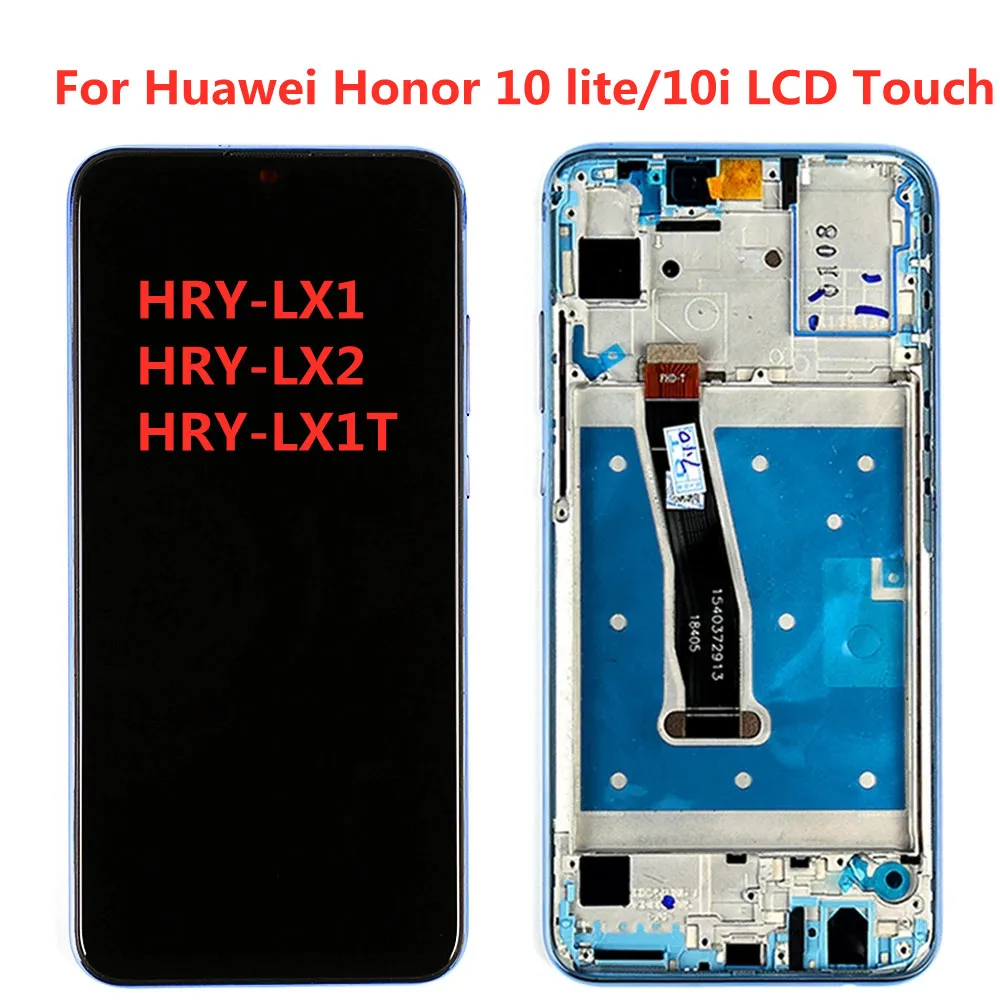 test Lcd For Huawei Honor 10 Lite Display Touch Screen with Frame Wholesale honor 10i HRY-LX1 HRY-LX2 | Мобильные телефоны и