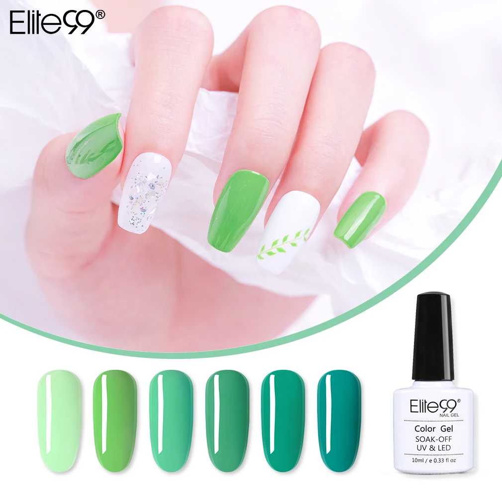 

Elite99 Long Lasting Turquoise Gel Nail Polish Nail Primer Soak Off Top Base Coat UV LED Gel Polish Nail Art Manicure For Gels