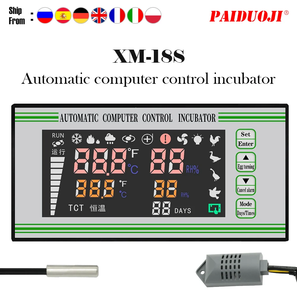XM-18S мини яйцо инкубационный Icubator контроллер мультифy Автоматический цифровой