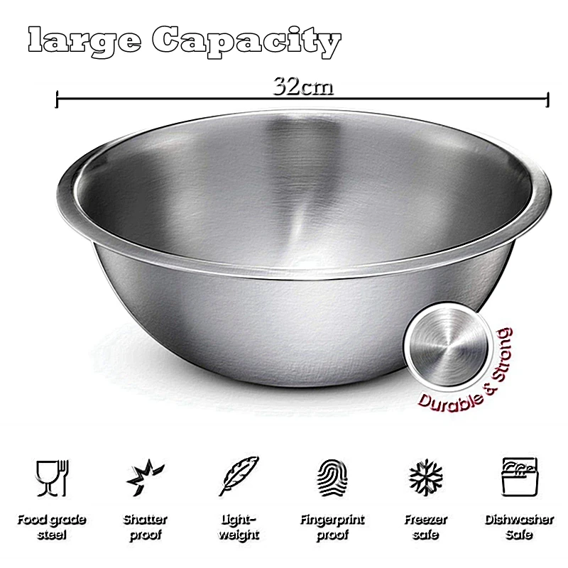 Stainless steel mixing bowl 32 oz