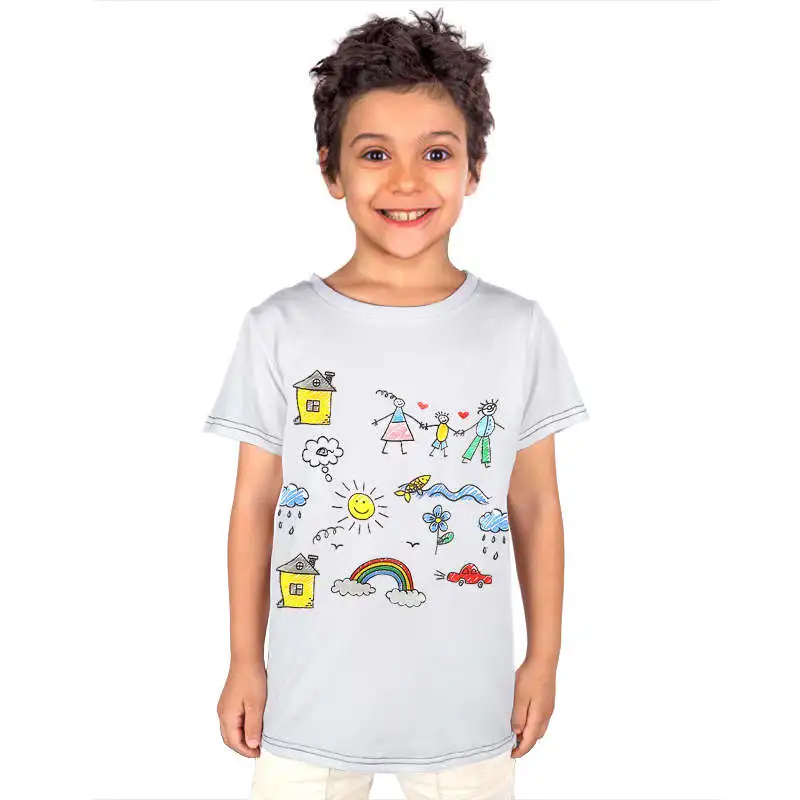 Large Size Print Boys T-Shirt Funny Short Sleeve Summer Casual Clothes Season Change Clearance Size S-XXL For 4-16Y Kids