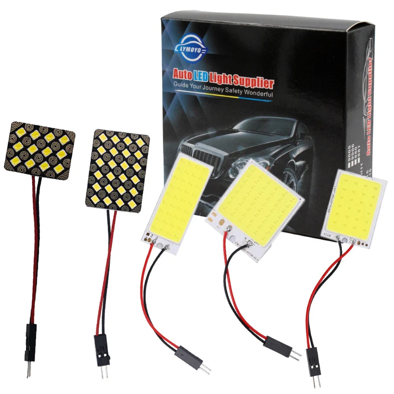 Большая Акция T10 COB 12 24 36 48SMD гирлянда купольная BA9S 3 адаптер светодиодсветильник